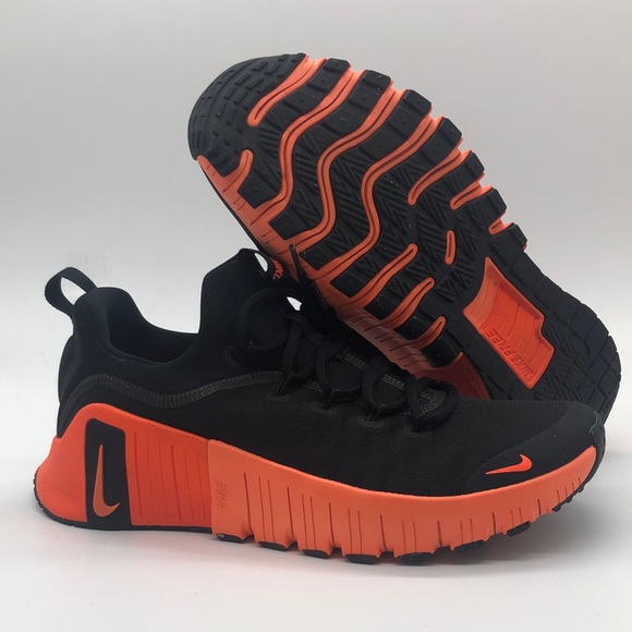 Mens Nike Free Metcon 6 Black/Orange FJ7127-004 NWOB - Picture 1 of 5